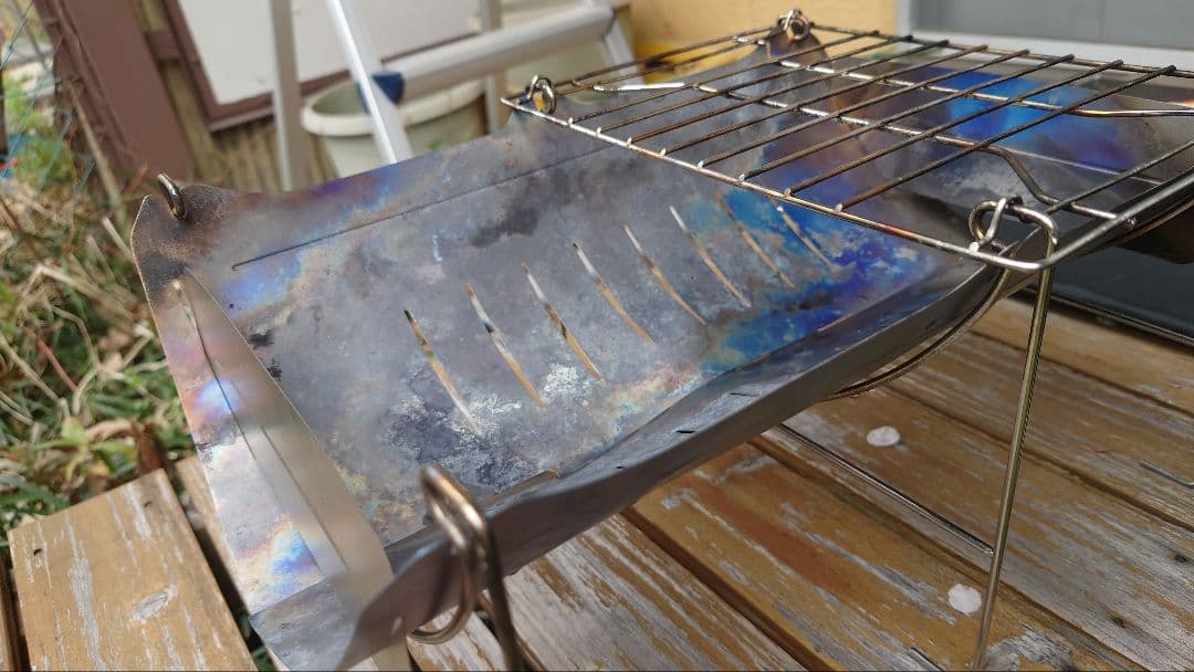 【軽量チタン製】ベルモント焚き火台 TABI(BM-263) ◎岩塩プレート付き