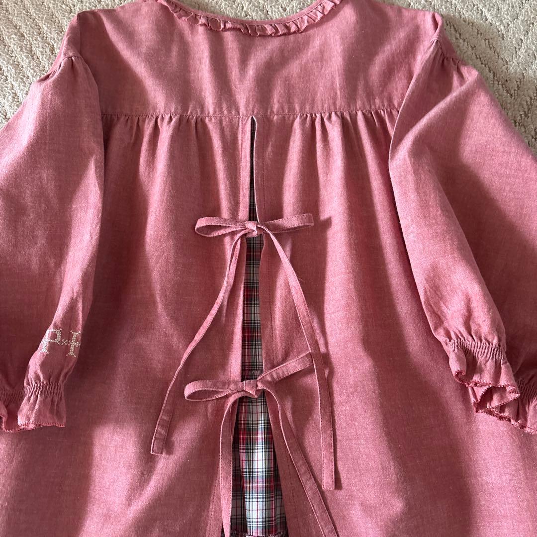 ピンクハウスワンピース ダンガリーPH刺繍入り