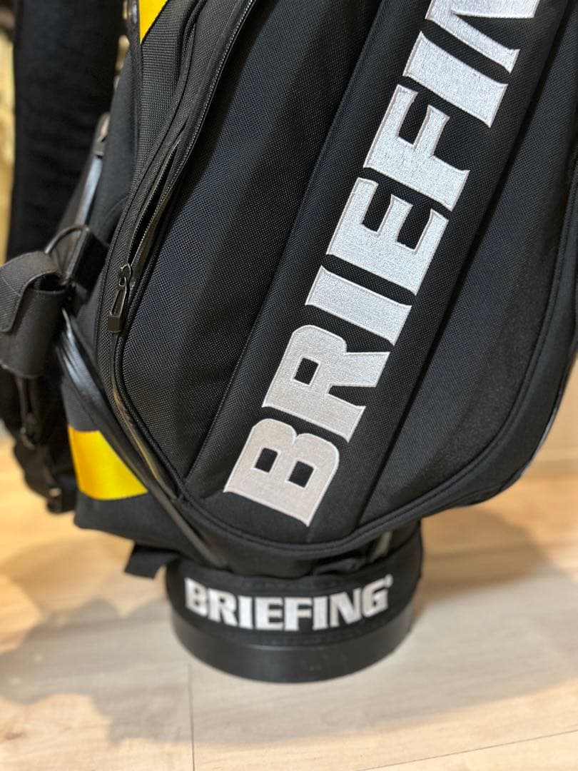 BRIEFING x BEAMSゴルフバッグ・キャディバッグ 黒/黄色
