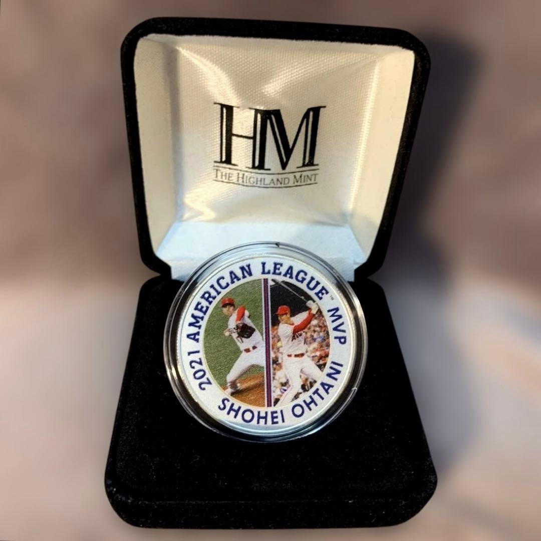 純銀　大谷翔平　2021　アメリカンリーグMVP記念メダル