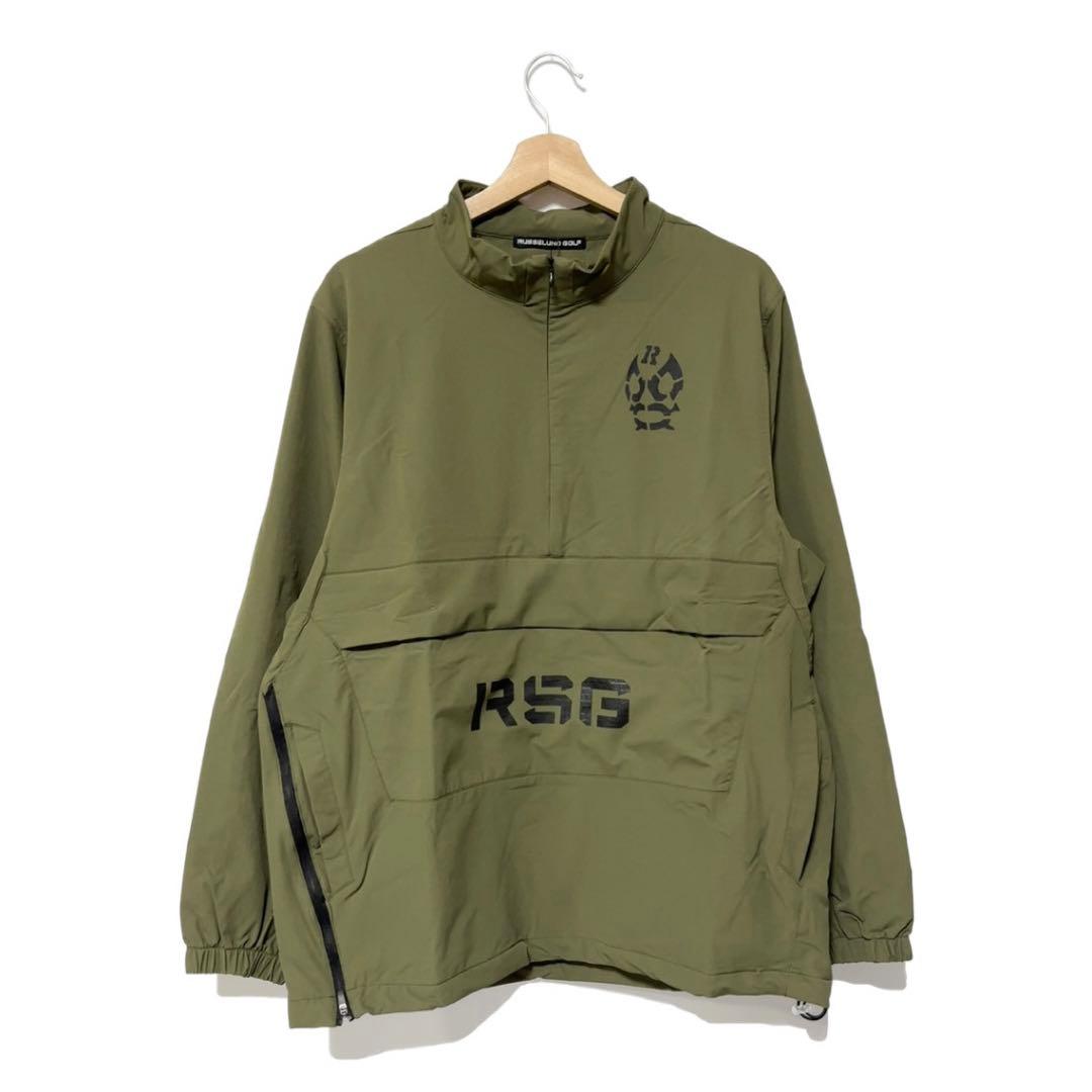 新品 ラッセルノ ゴルフ ハーフジップ プルオーバー ブルゾン カーキ XL 6