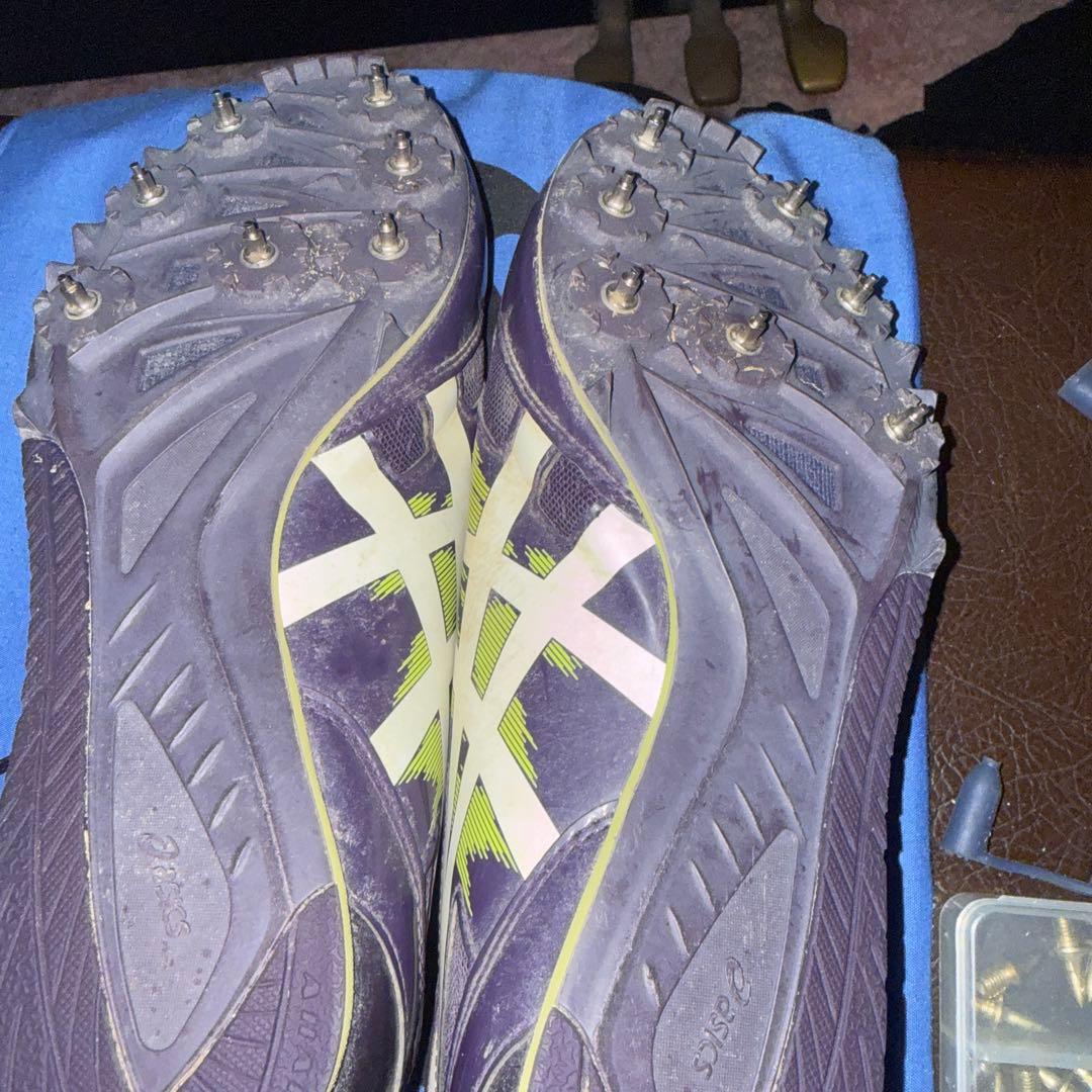 ASICS スパイクシューズ 25.0cm