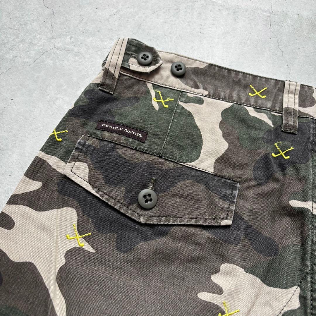 PEARLY GATES パーリーゲイツ 迷彩 カモフラ 総柄 ロングパンツ 6