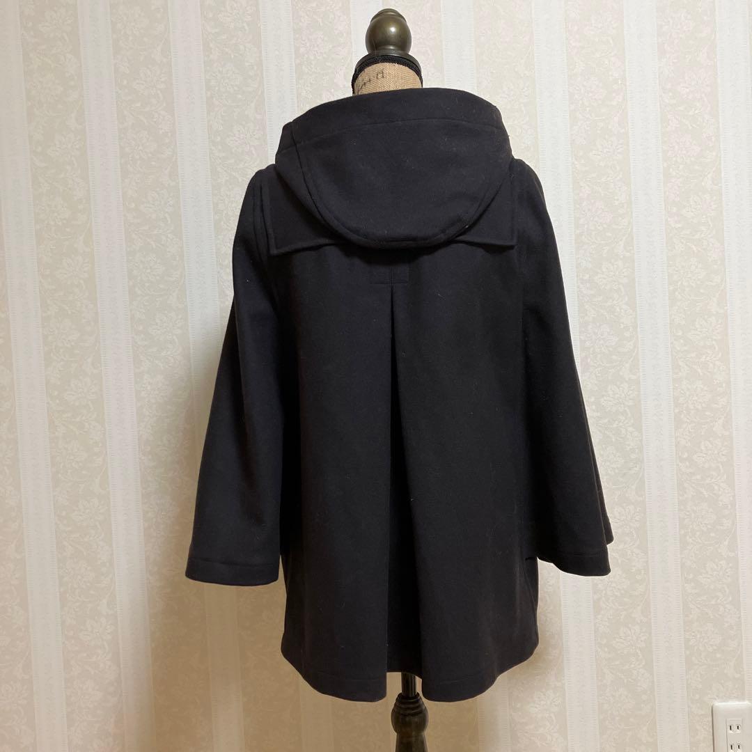グローバルオール　ネイビー ダッフルコート風 ポンチョ