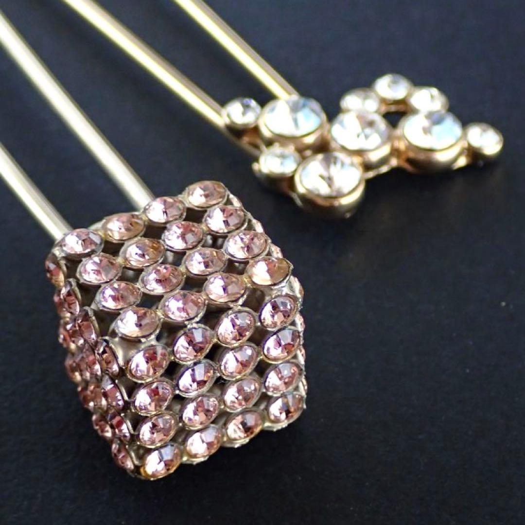 【2本セット】acca アッカ スティック 2つセット ヘアピン スワロフスキー