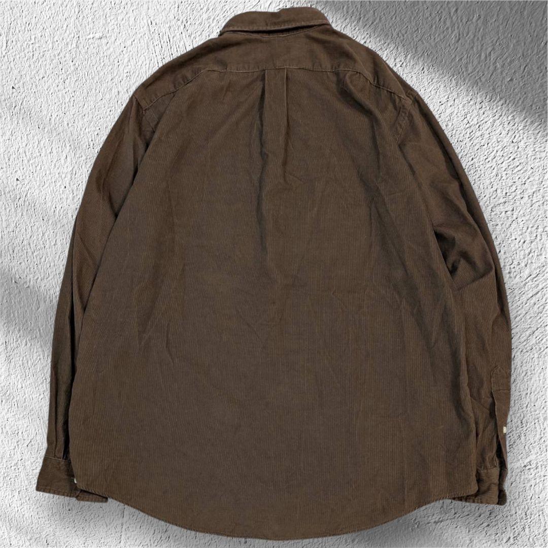POLO ポロラルフローレン コーデュロイ シャツ ポニー 刺繍 大きめ XL