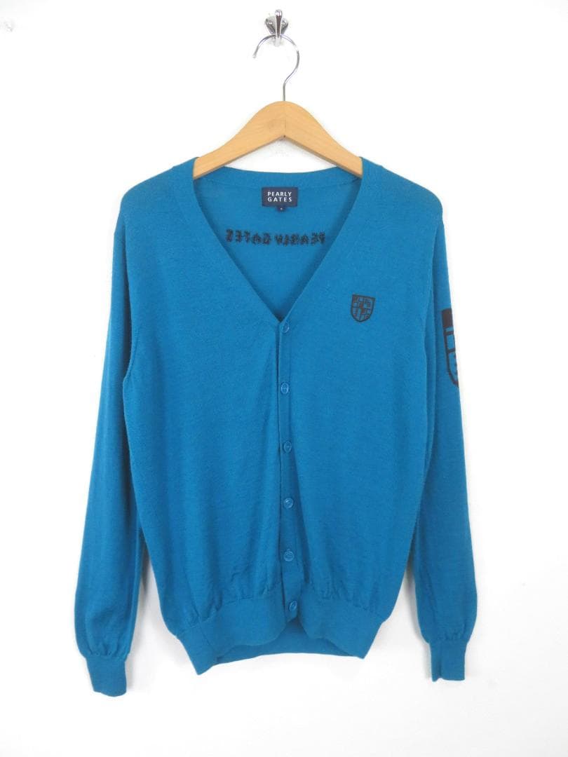 パーリーゲイツ 薄手 ハイゲージ ニット カーディガン 4 ゴルフウェア メンズ