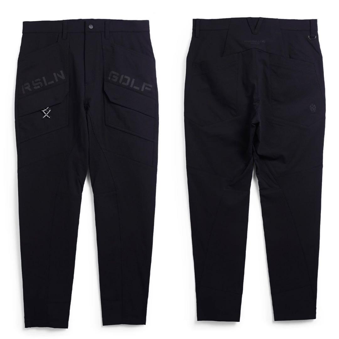 ラッセルノ ゴルフ ロゴ ストレッチ ジョガー ロングパンツ ブラック L 5