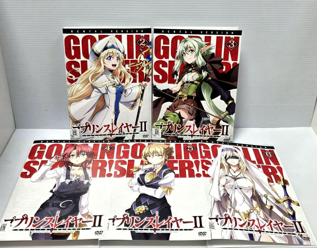 【新品ケース収納】ゴブリンスレイヤーⅡ レンタルDVD　全6巻 髙田美里