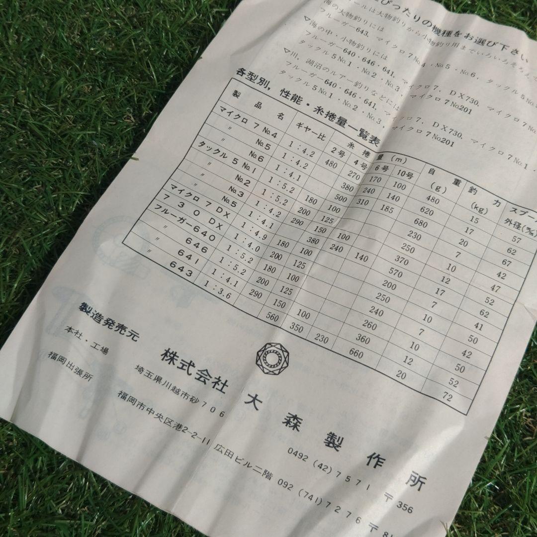 ✴️連休セール❇️ダイヤモンド リール PRO 7 リール 箱付き⭐大森製作所