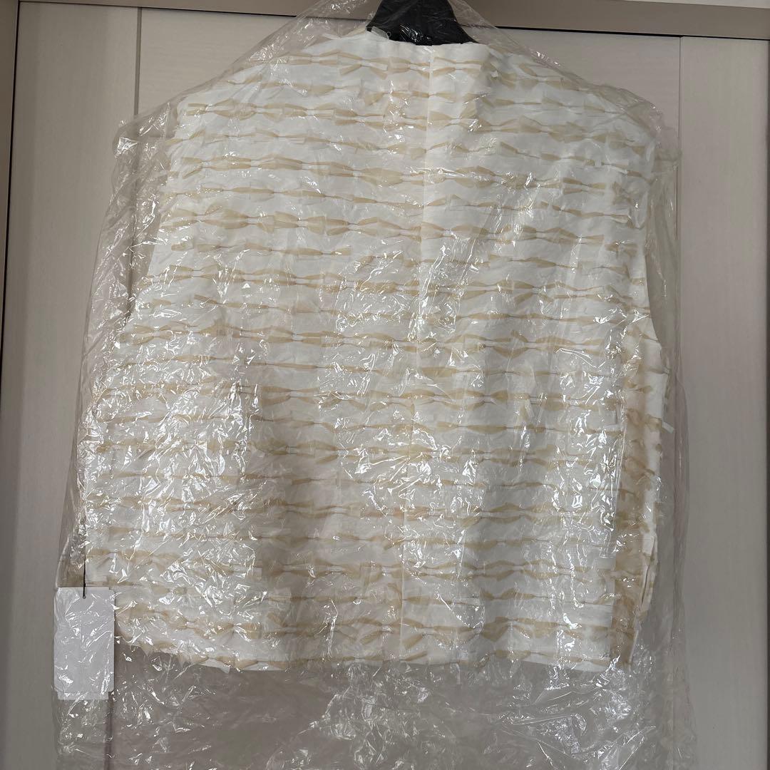 新品タグ付　shirocon ミニリボンショートジレ　ホワイト38