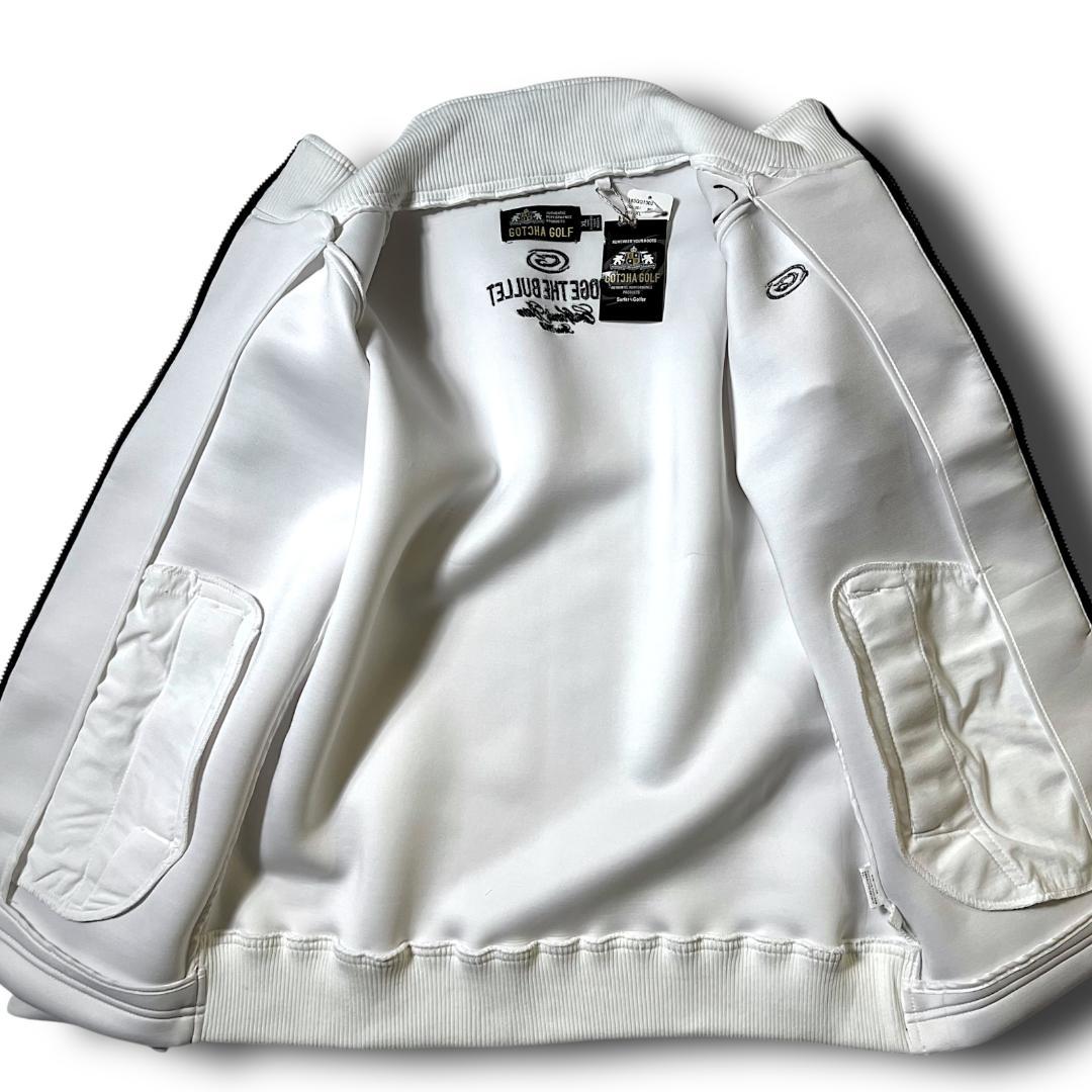 新品白 定価13,190円 ガッチャゴルフ 撥水スペーサージャケット 肉厚厚手