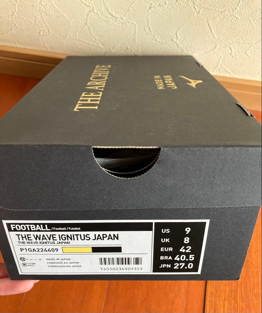 ウェーブイグニタス　27センチ　復刻版　国内500足限定　本田圭佑