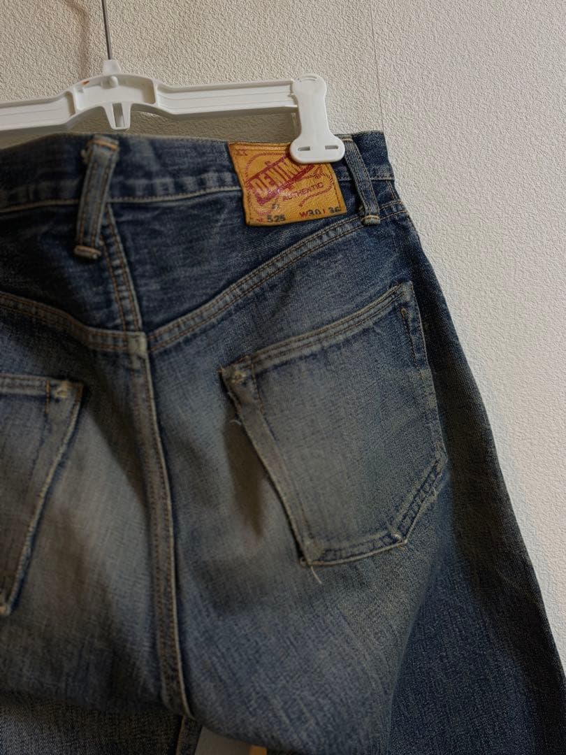 旧ドゥニームDENIMEオリゾンティ期 　　XXデニムパンツ鬼ヒゲ蜂の巣