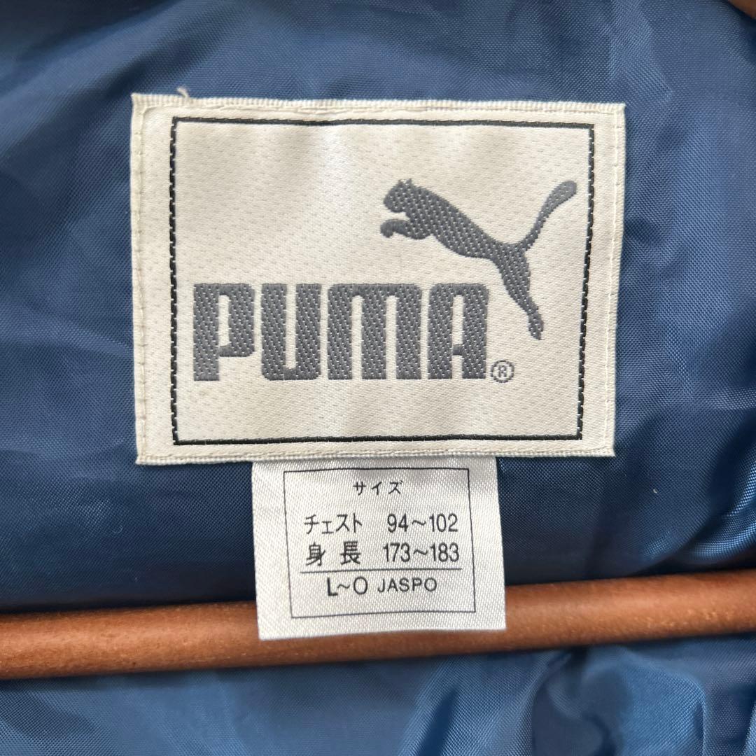 PUMA ネイビー ダウンコート フード付き