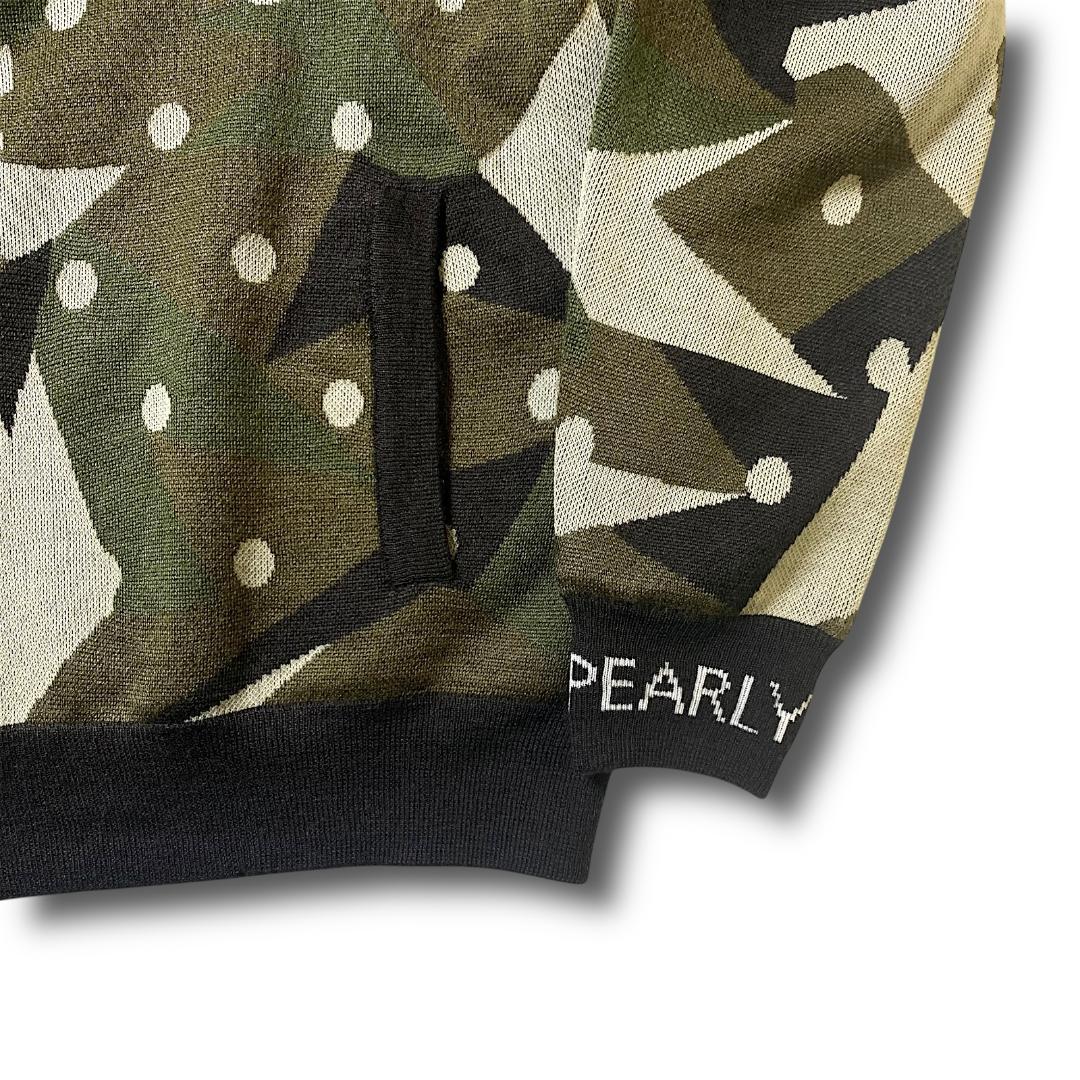 0 パーリーゲイツ 定価5.1万 3WAY ニット プルオーバー セーター 迷彩