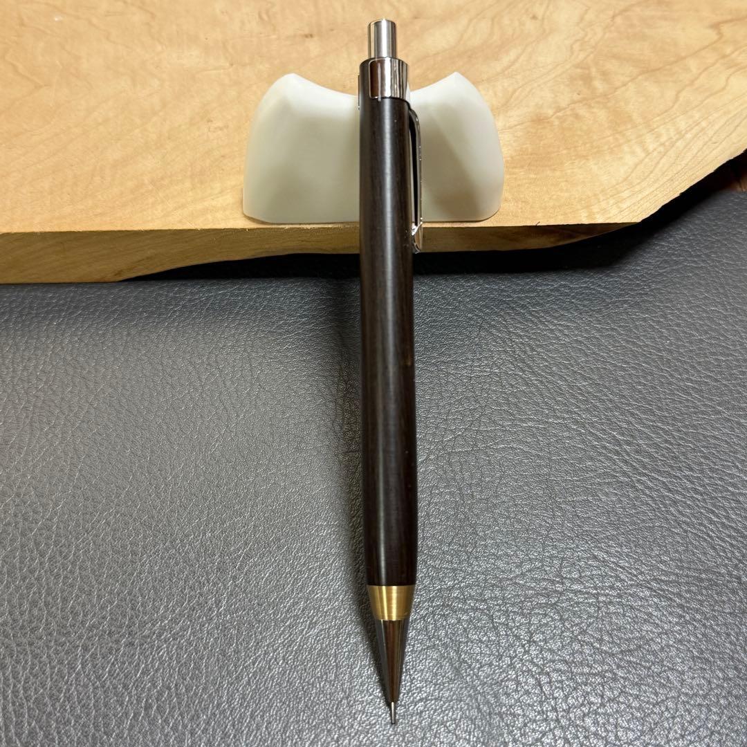 153アフリカンブラックウッド　木製シャーペン　強低重心　真鍮