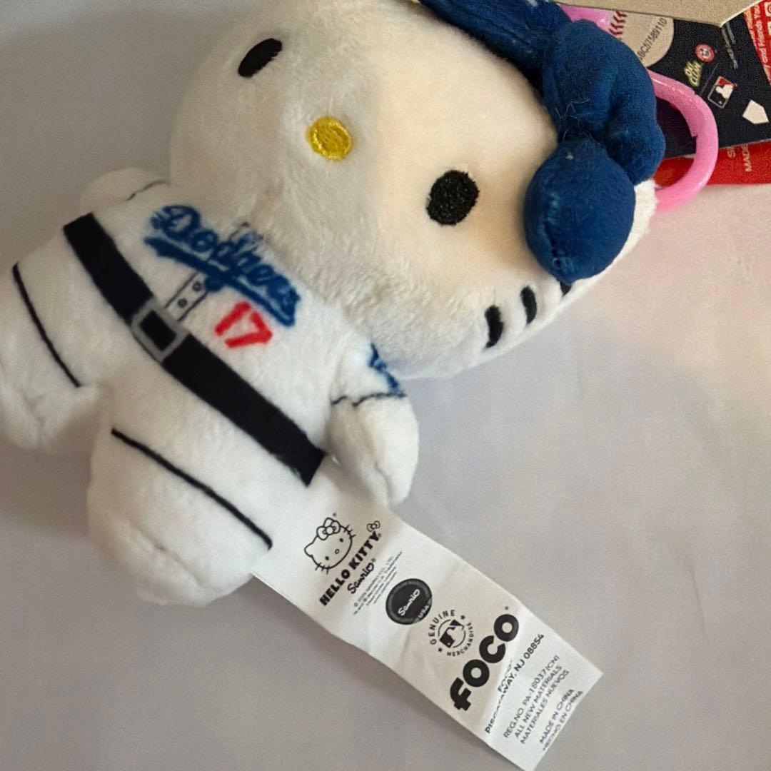 ハローキティ ドジャース 大谷翔平 マスコットキーホルダー MLB公式