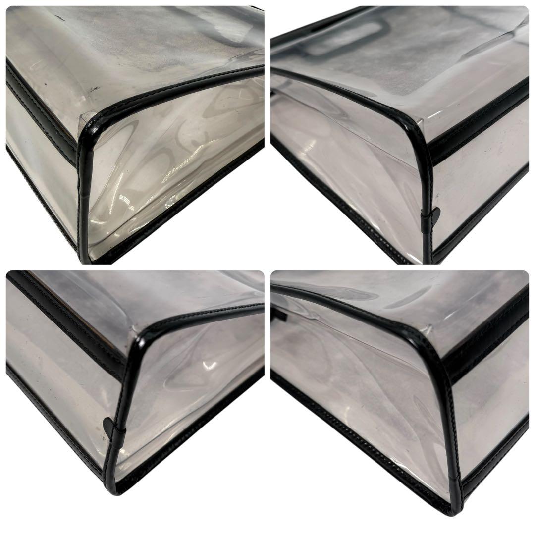 GUCCI グッチ トートバッグ 2way スケルトン ビニール レザー