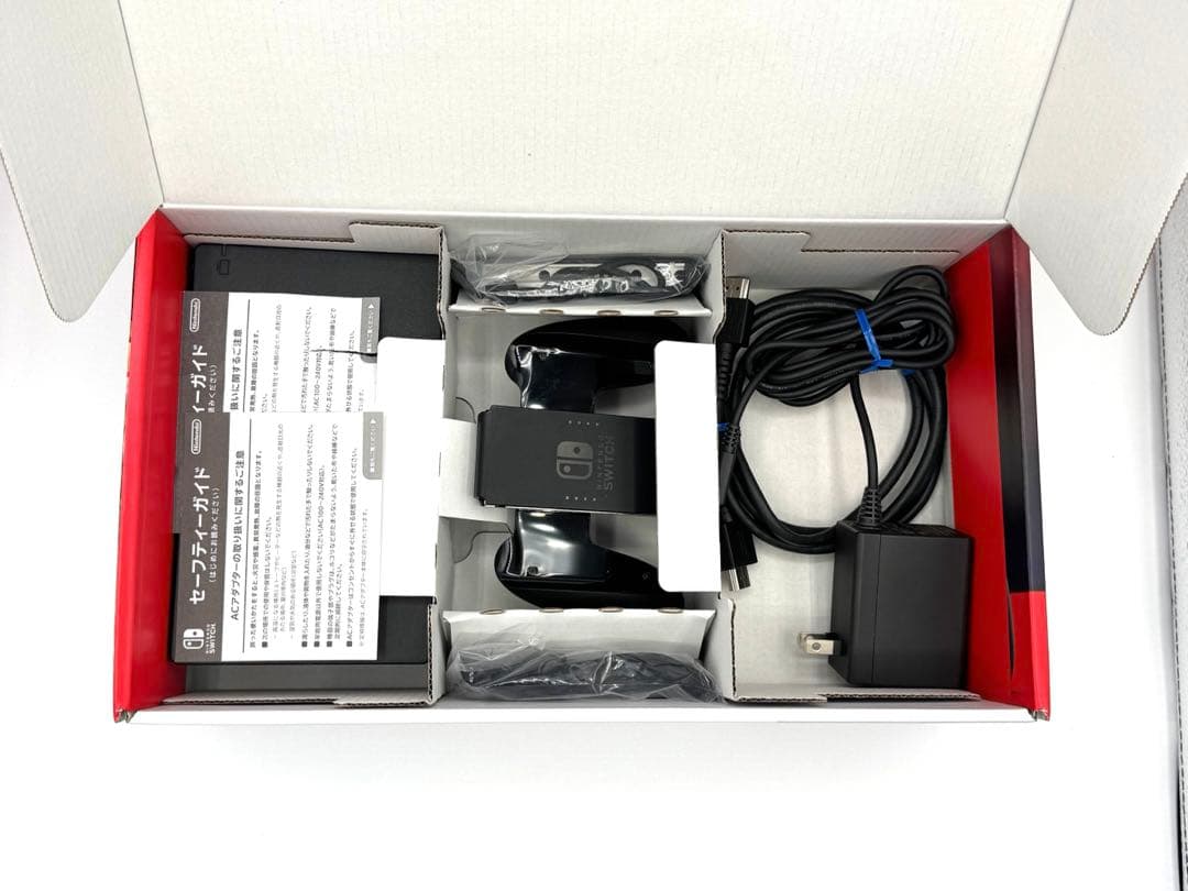 未使用級Nintendo Switch 本体 グレー バッテリー強化版 プロコン