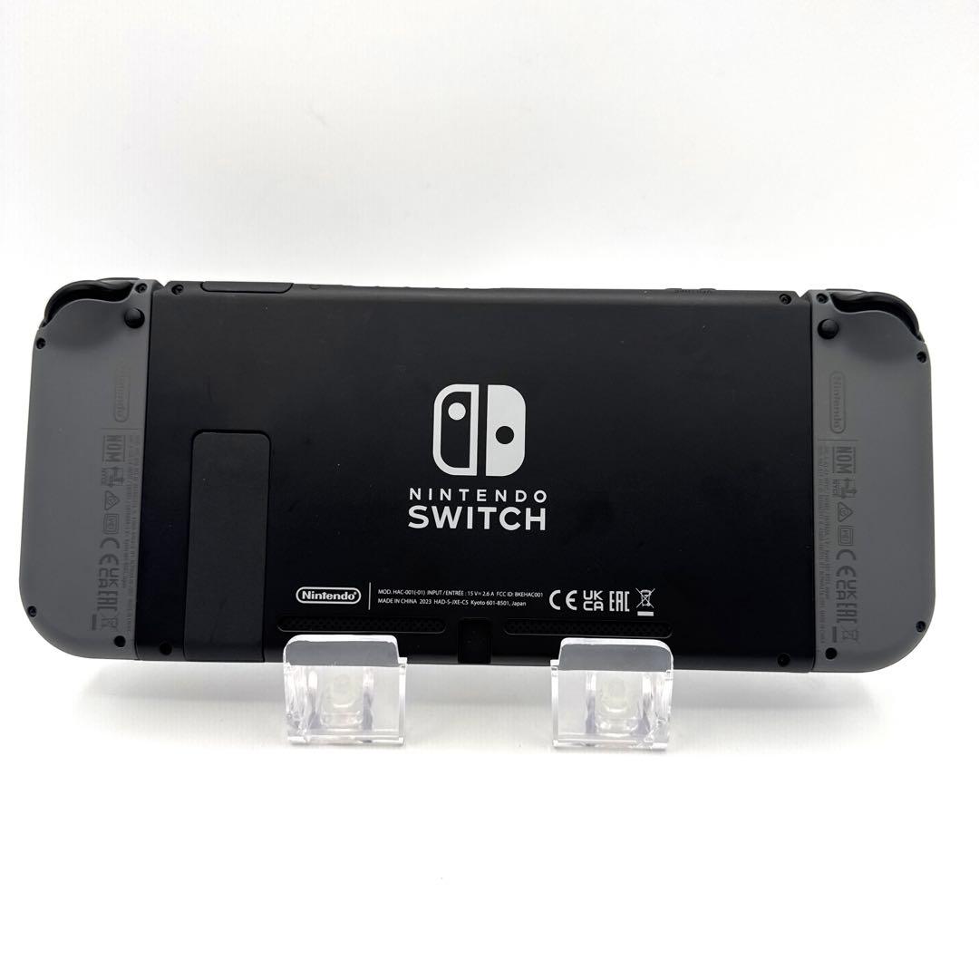 未使用級Nintendo Switch 本体 グレー バッテリー強化版 プロコン