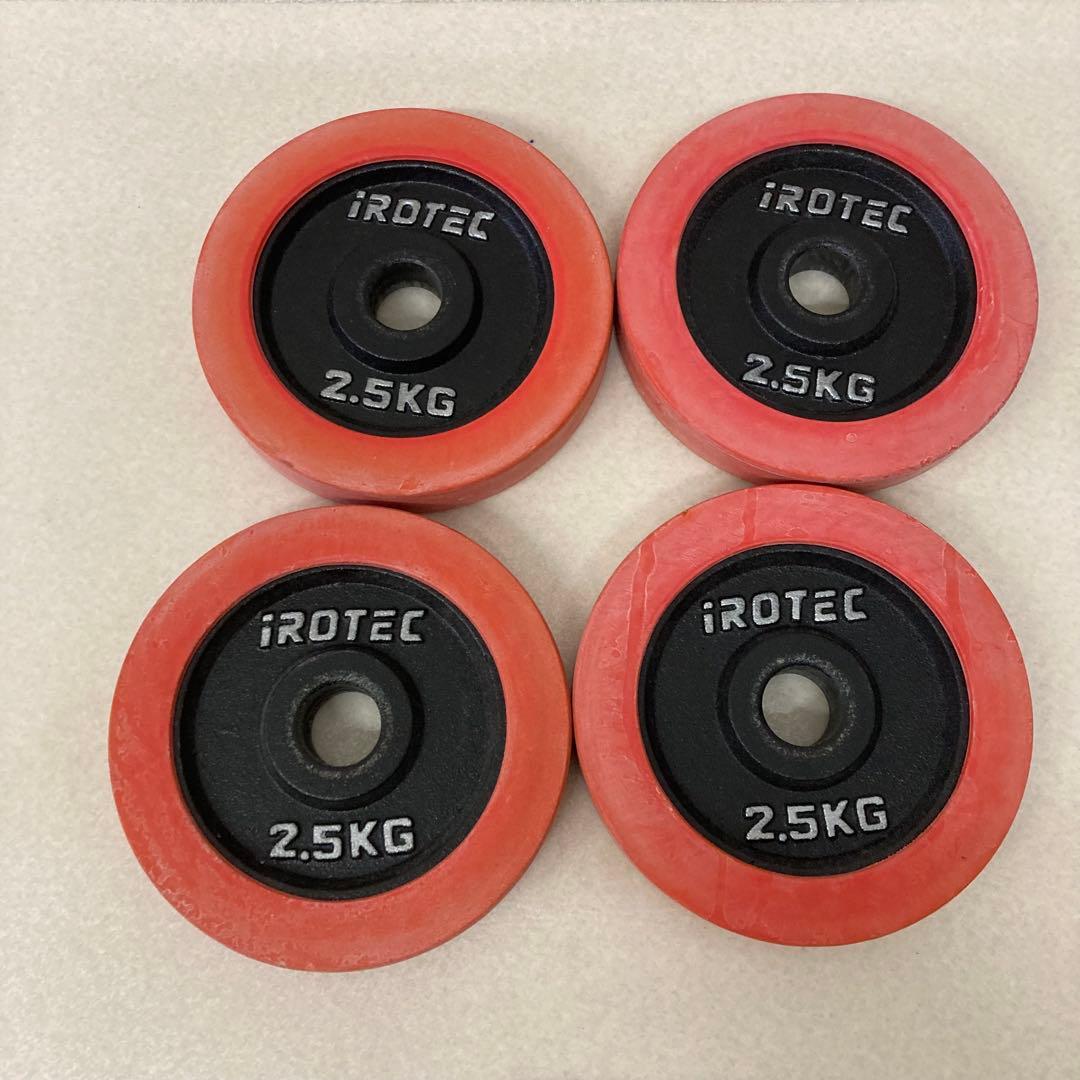 アイロテック（IROTEC） ラバーダンベル プレートセット