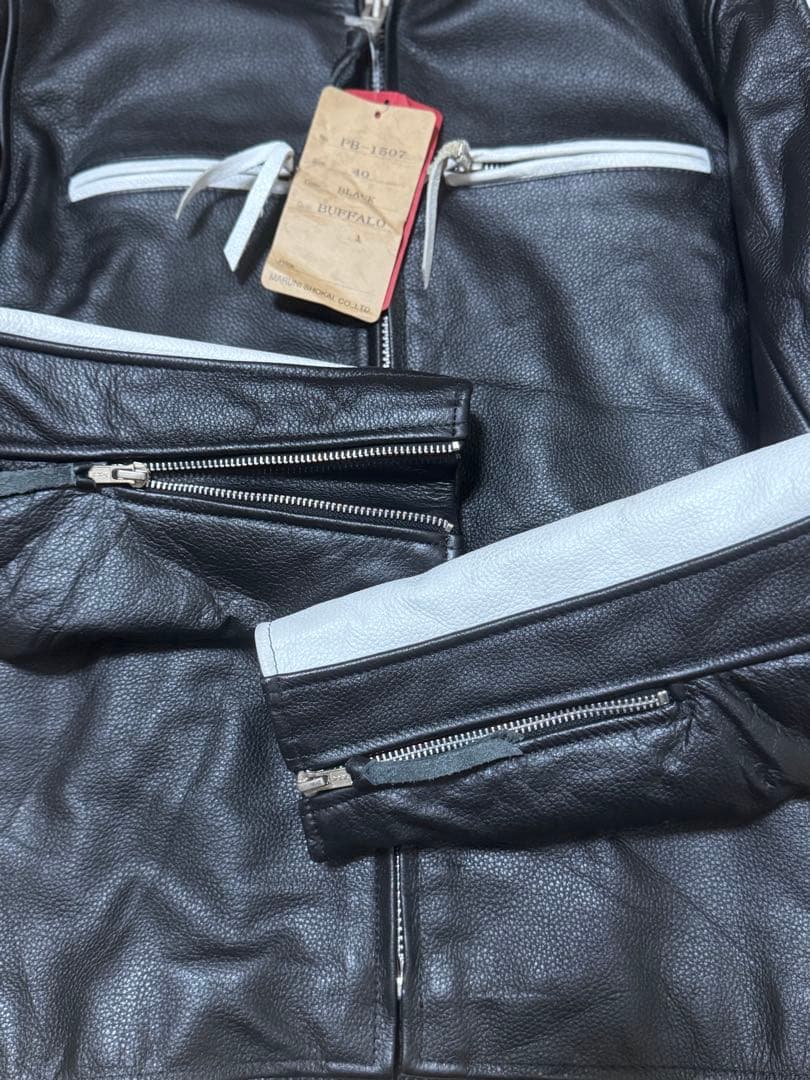 ライダースジャケットFREEDOMバッファローレザー 水牛 新品 未使用