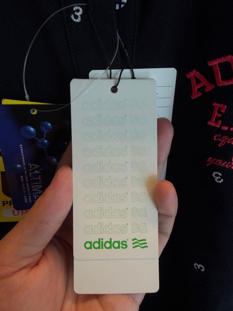 【新品タグ付】 アディダスゴルフ ワンピ M 紺 プリーツ