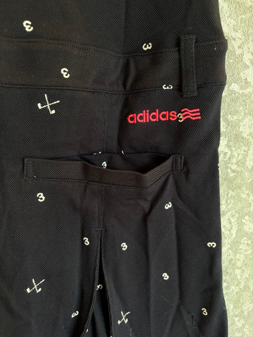 【新品タグ付】 アディダスゴルフ ワンピ M 紺 プリーツ