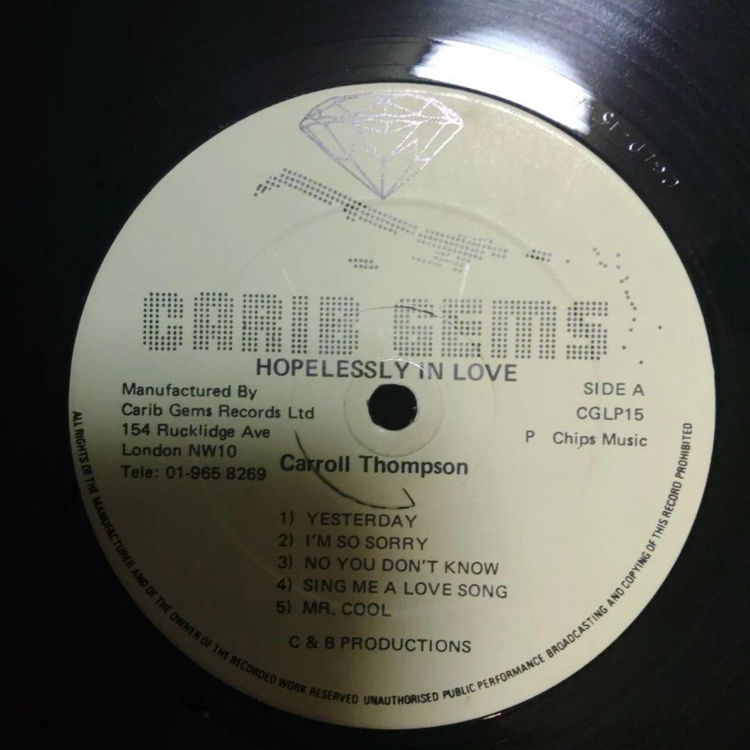 Carroll Thompson Hopelessly In Love レコード
