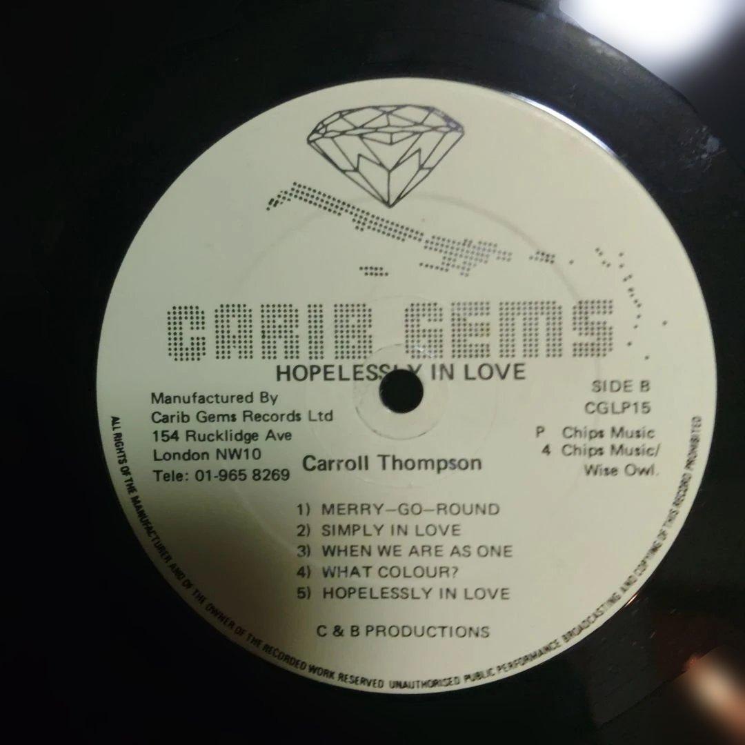 Carroll Thompson Hopelessly In Love レコード