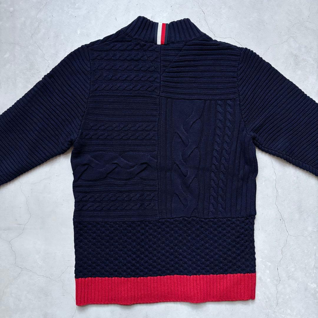   GOLF ハイネックニットセーター ロゴ刺繍 M