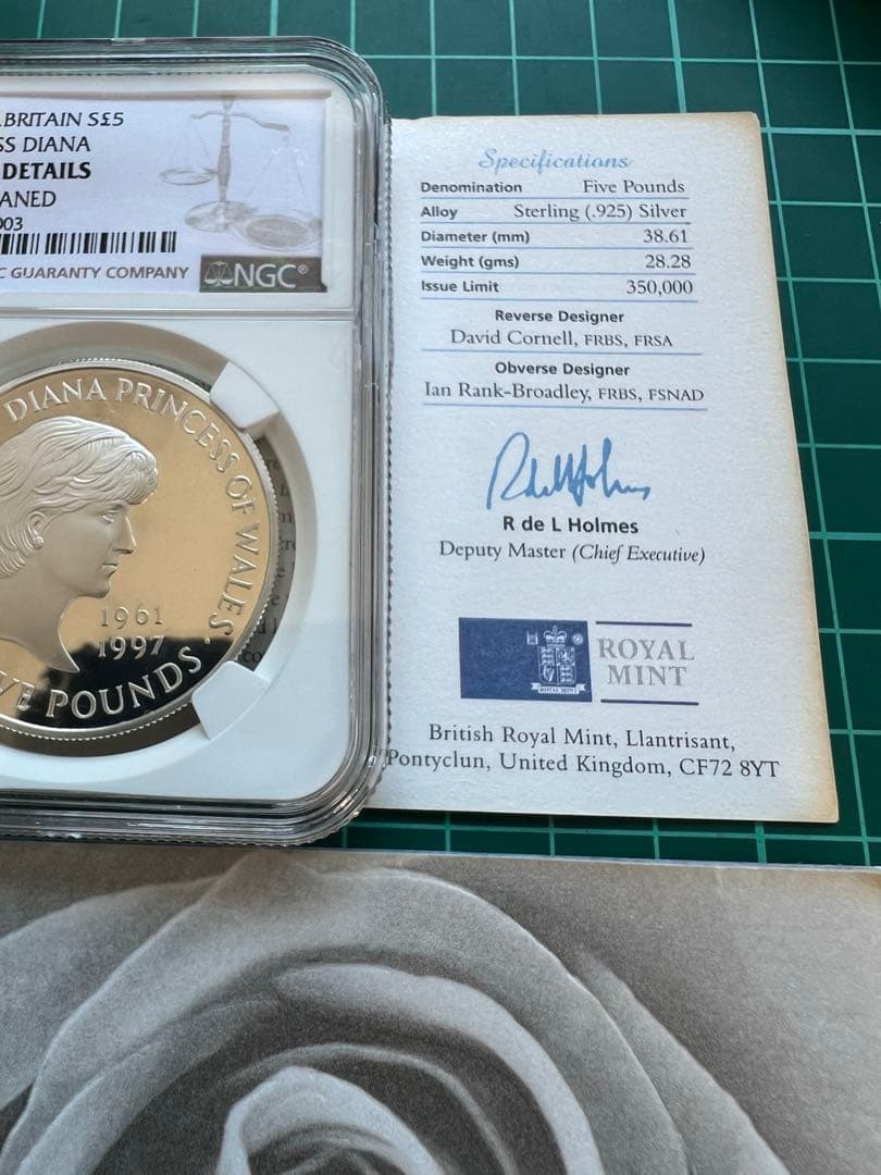 外国銀貨　NGC イギリス5P銀貨