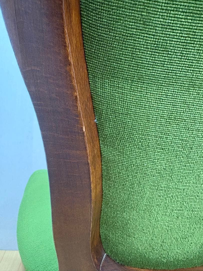 ま*う様 アンティーク　ベロア　猫脚　木製　クラシック　チェア