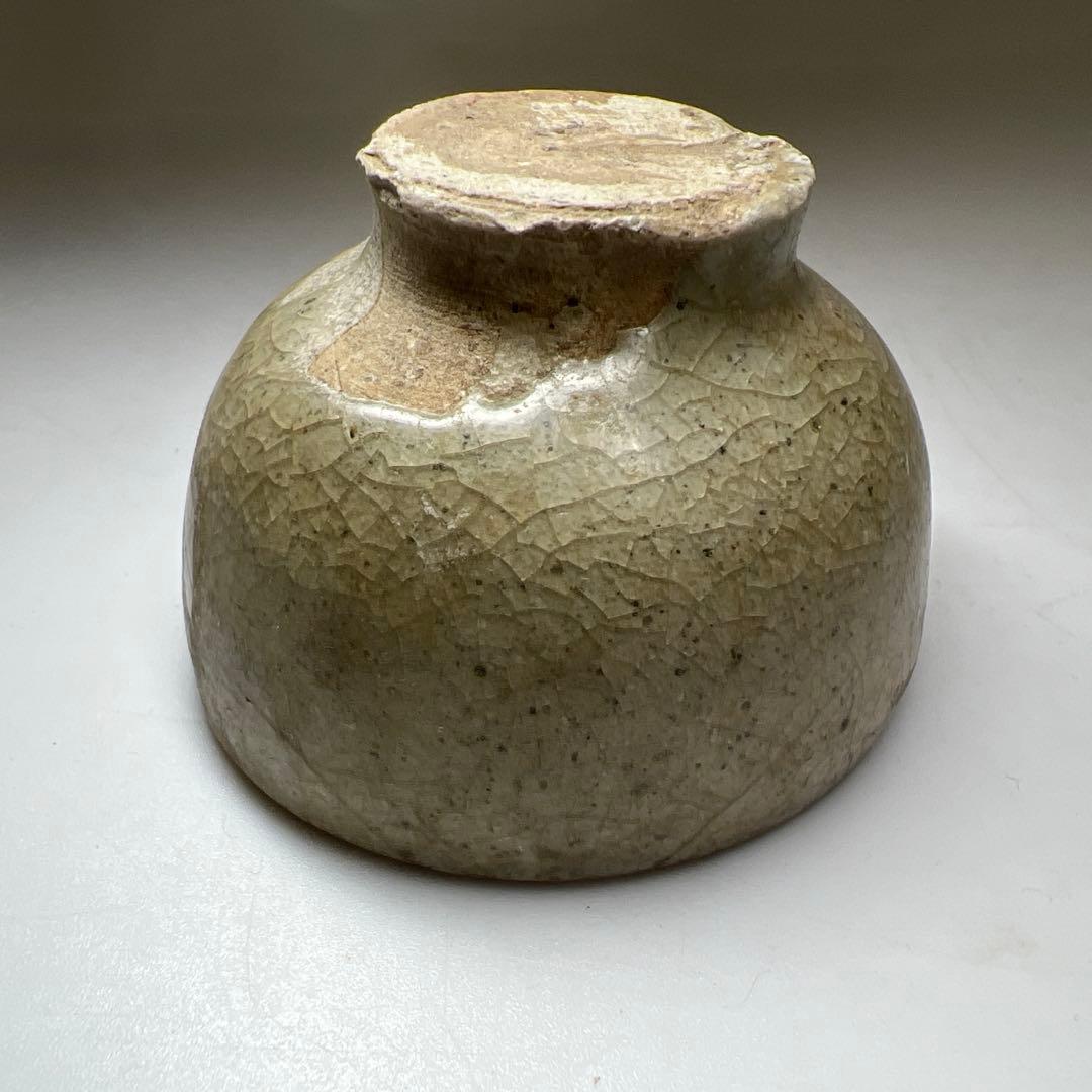 専用　中国元時代　七官青磁ぐい呑　口径約6㎝　東Y8-0217②