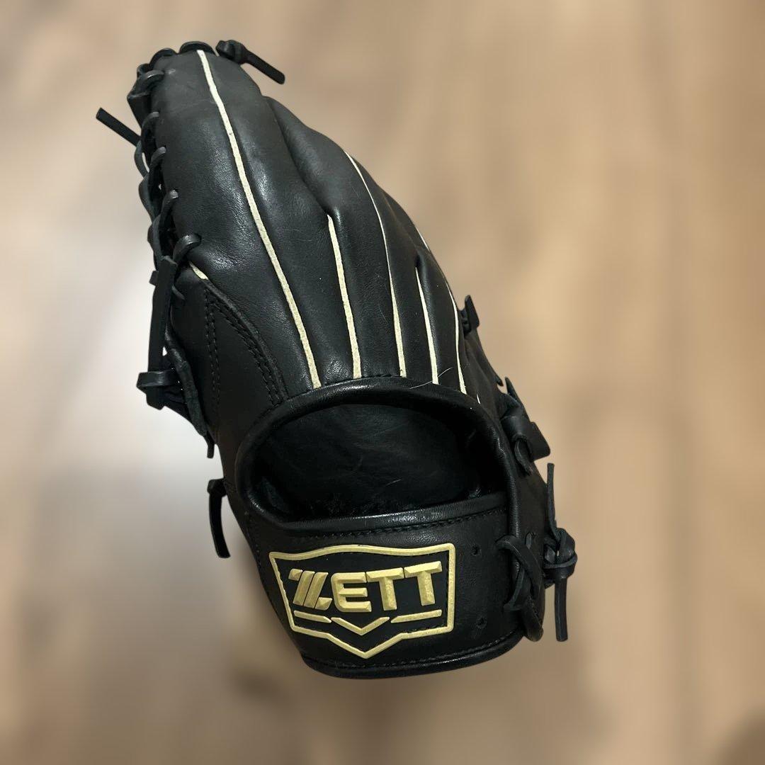 ZETT ブラック 軟式野球グローブ