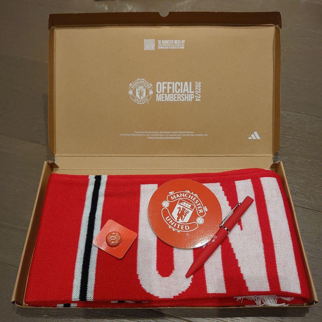 【新品 / 未使用】マンチェスターユナイテッド メンバーシップ マフラーセット