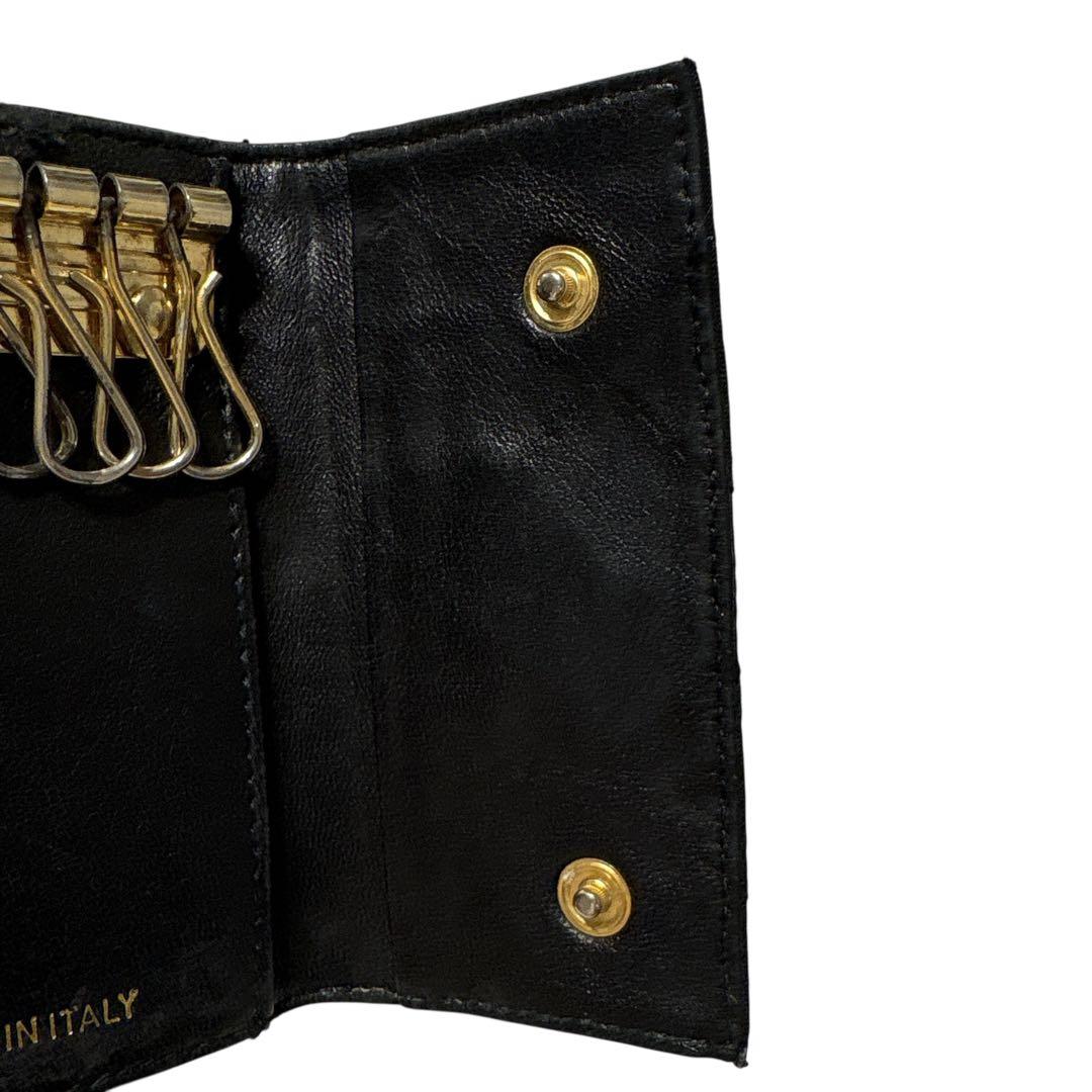 ［正規品］PRADA プラダ　キーケース　キルティング ブラック　黒　6連