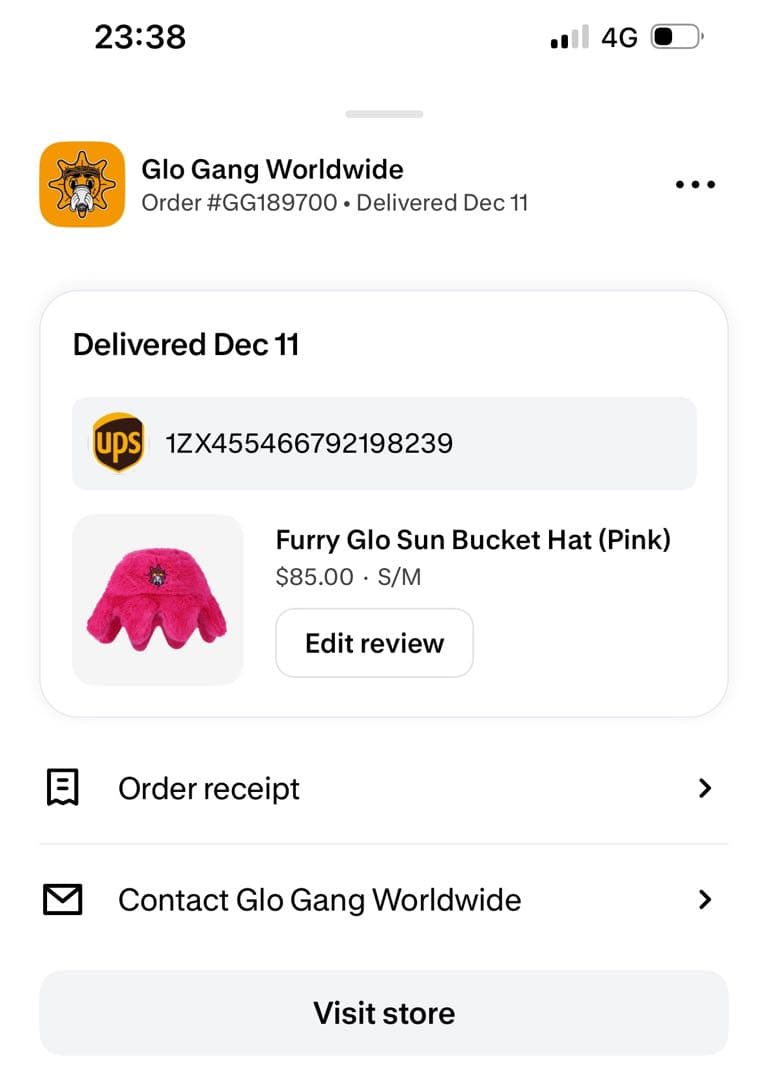 購入履歴あり Furry Glo Sun Bucket Hat glo gang