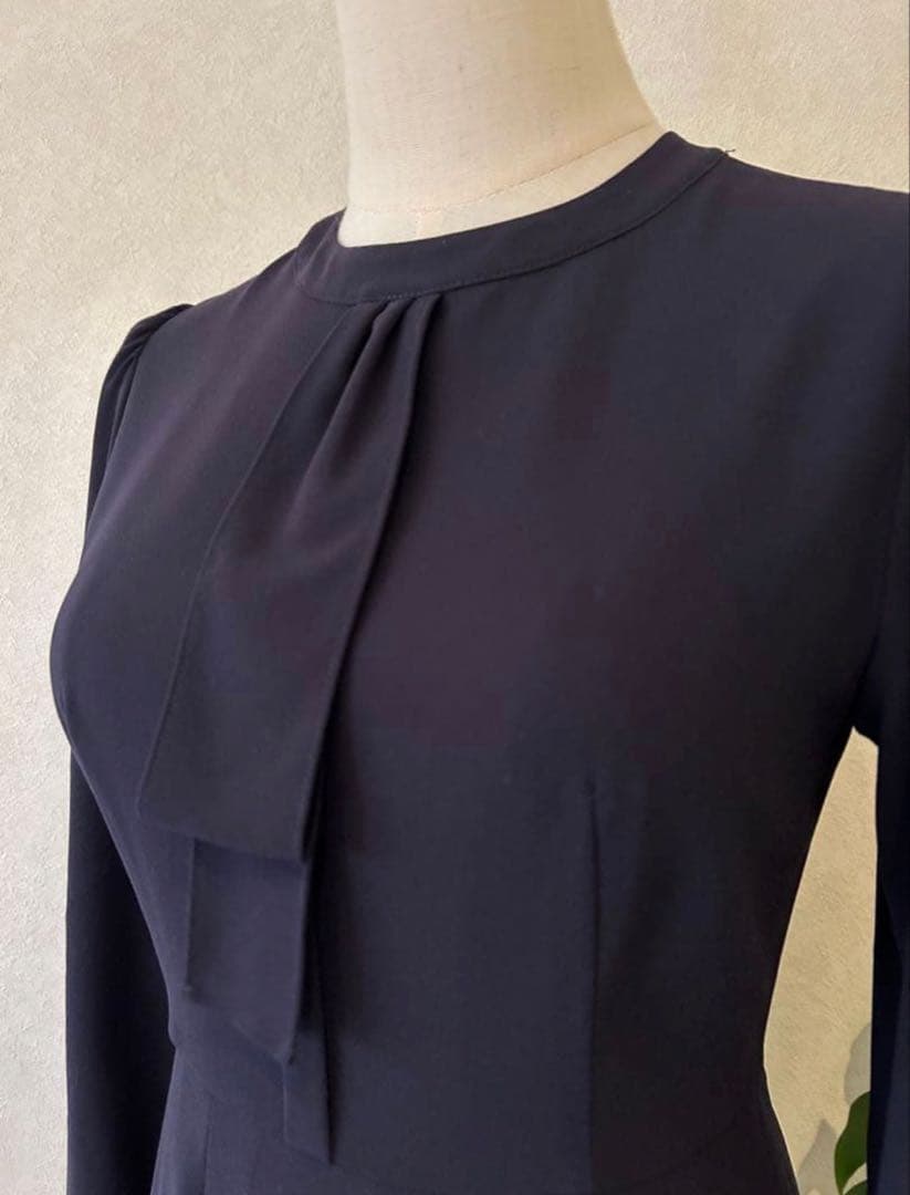 【Cherry.K様】美品CELFORD ボウタイ プリーツワンピース 卒業入学