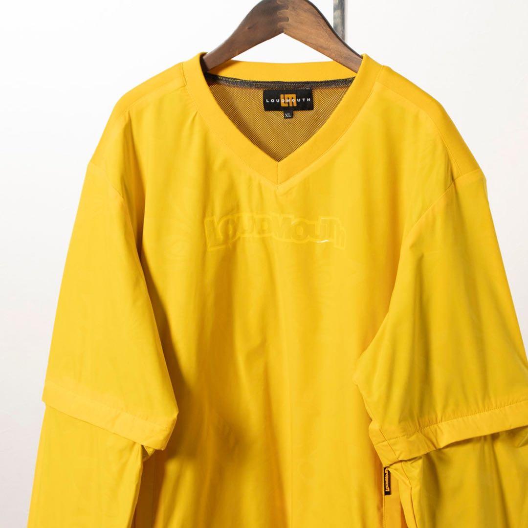 【新品タグ付き】LOUDMOUTH メンズ 2WAYプルオーバー イエロー XL