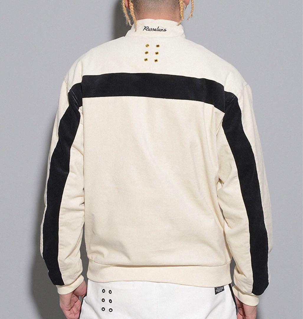 ラッセルノ ゴルフ キャディーバッグ コーデュロイ アノラック ホワイト M 4