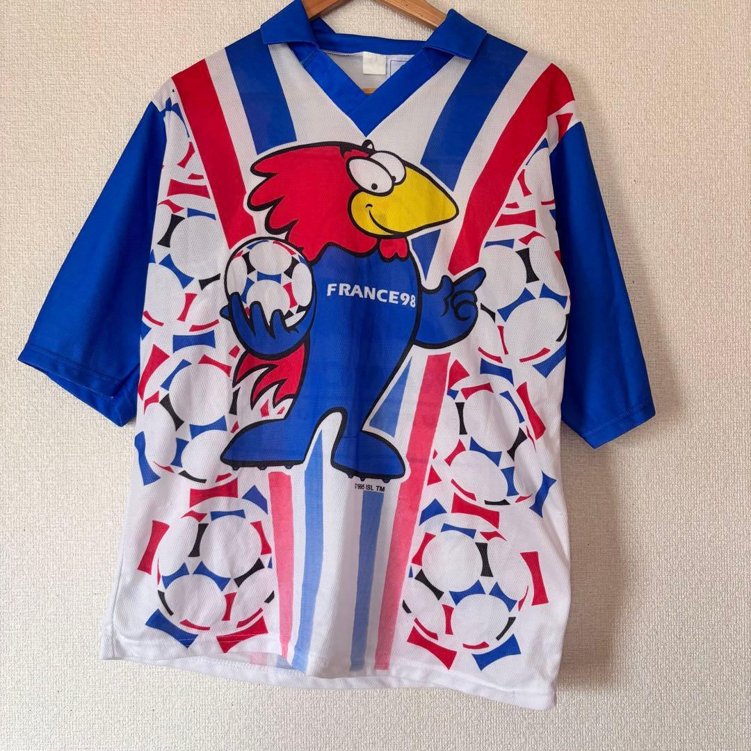 FRANCE98 ゲームシャツ サッカー　ワールドカップ　半袖　ユニフォーム