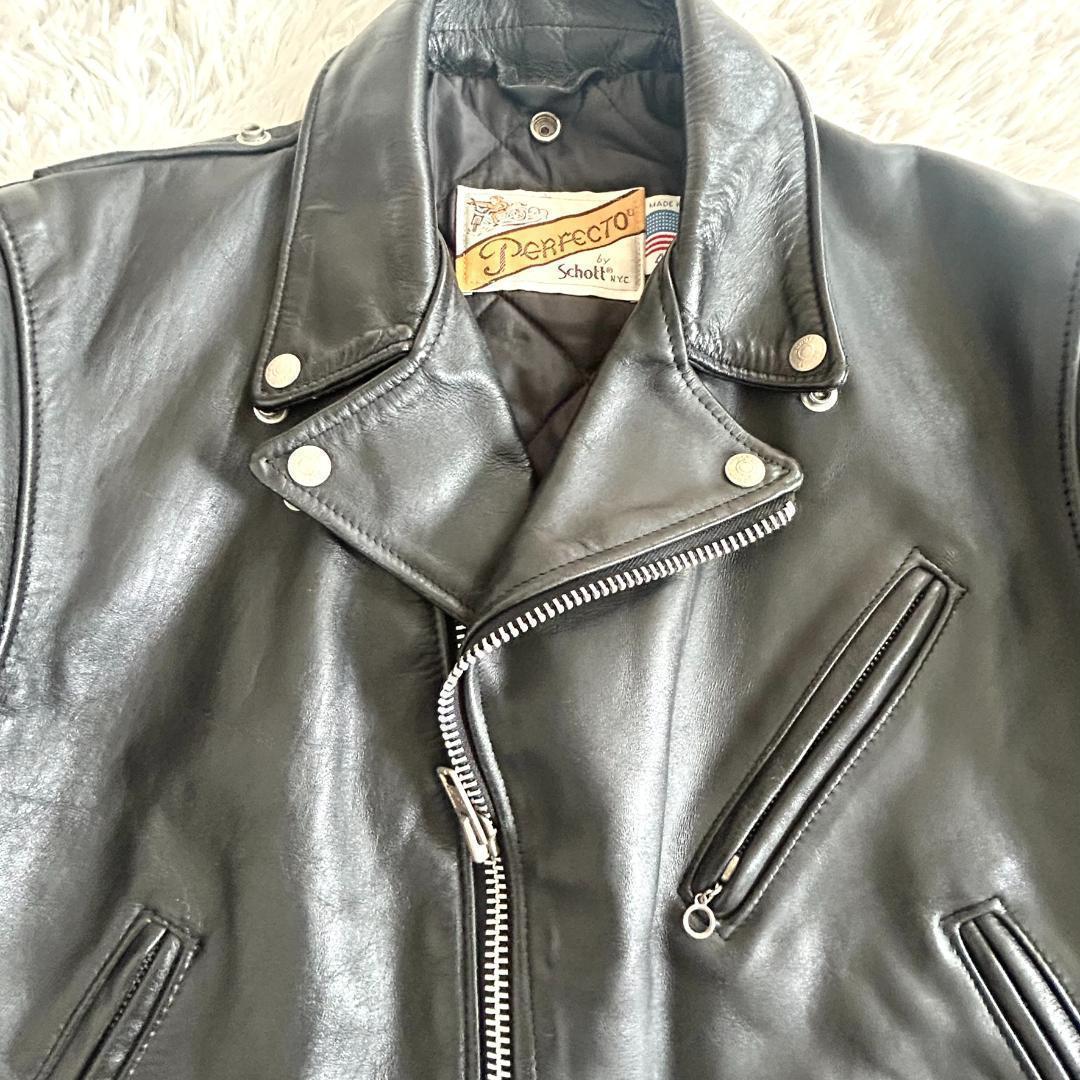 Schott ショット ダブルライダース レザージャケット USA製 42　XL