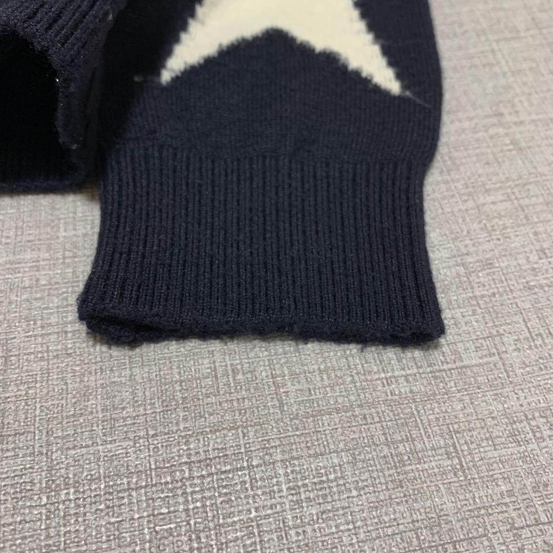 マンシングウェア ニット セーター スター柄 星柄 ネイビー M