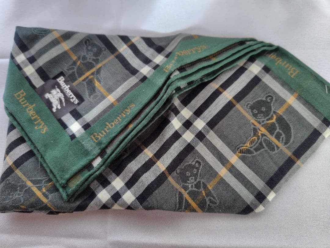 ヴィンテージモデル　Burberrys チェック柄ハンカチ 3枚セット
