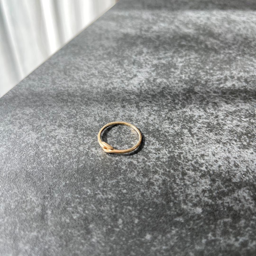 【希少】ete リング 11号 k10 ノットリング　エテ　指輪