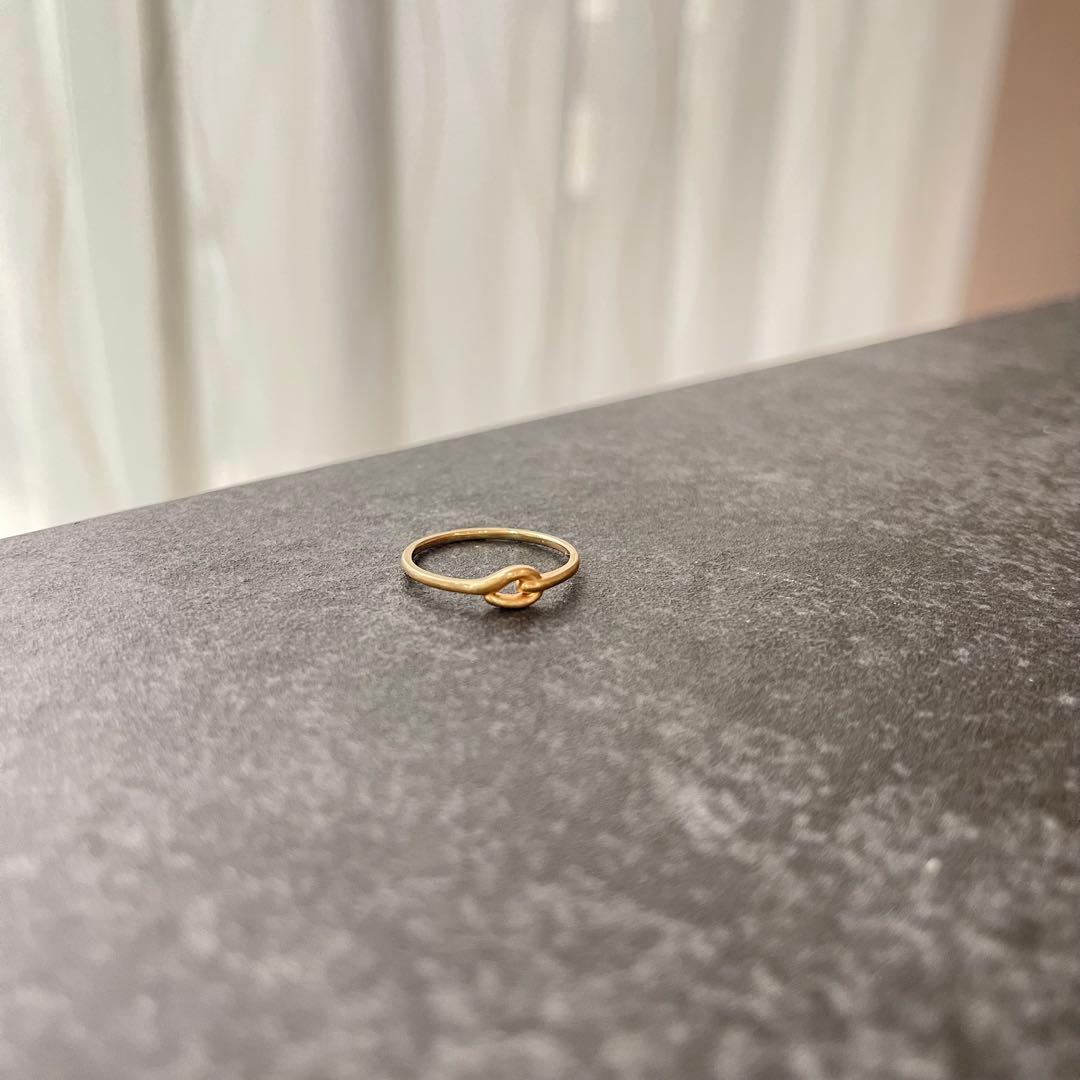 【希少】ete リング 11号 k10 ノットリング　エテ　指輪