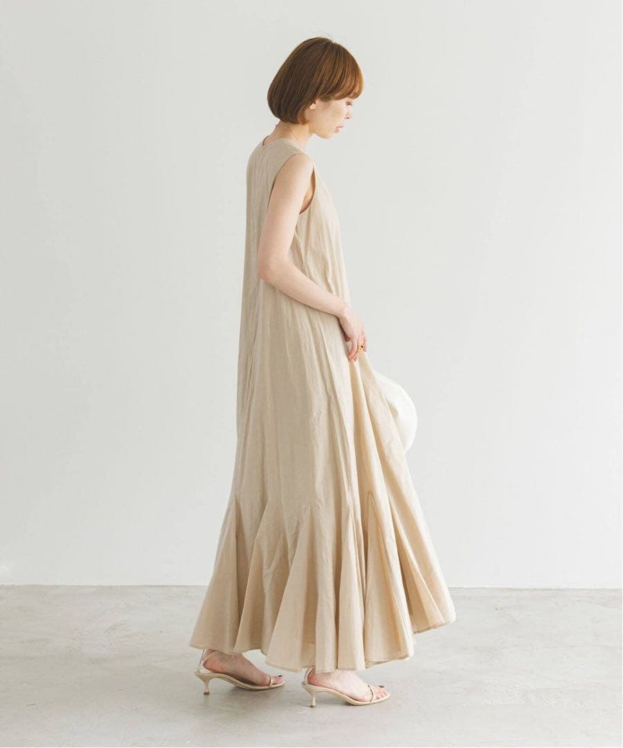 【MARIHA】夏の月影のドレス　イエロー　マリハ　ワンピース　インド綿