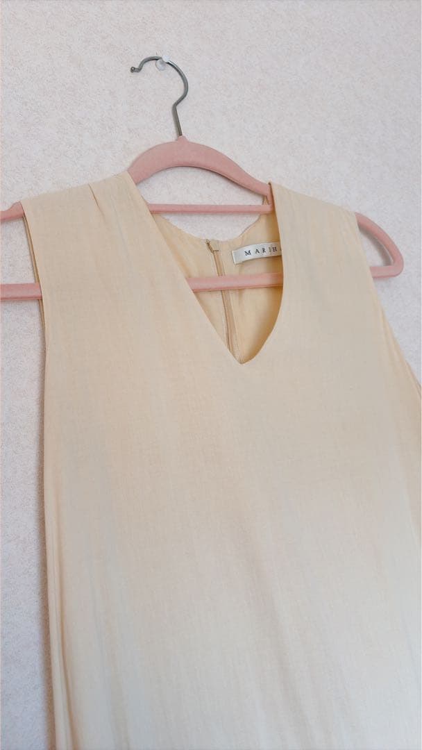 【MARIHA】夏の月影のドレス　イエロー　マリハ　ワンピース　インド綿